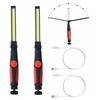 Baustellenleuchte, 2 Stück, 15 w, 700 Lumen, 3000 mAh, COB-Lampen – Rot