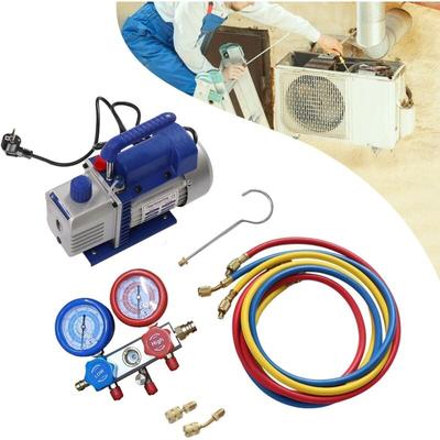Vakuumpumpe 180W 3CFM Unterdruckpumpe Kompressor Pumpe Klimaanlagen Vacuumpumpe die R134a R410a Image