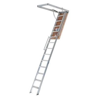 LOUISVILLE AL2540LG-R5 Attic Ladder, Aluminum, 375 lb Load Capacity
