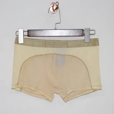 Sexy Unterwäsche für Herren, nahtlos, Eisseide, ultradünn, weich, elastisch, schnell trocknend, Image