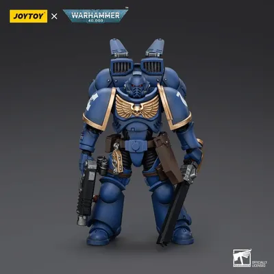 JOYTOY Warhammer 40K 1/18 Action Figure 3.75inch Ultramarines Jump Pack Intercessors Intercessor 2 Model Toy Boy Gifts 3.75inch