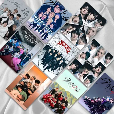 KPOP S-Stray K-Kids Stickers Film Skin Cover For Credit Debit Card PVC