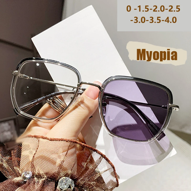 Anti-Blaulicht-koreanische ultraleichte schlankmachende Paar-Sonnenbrille mit Sehstärke für Myopie 9326 Image