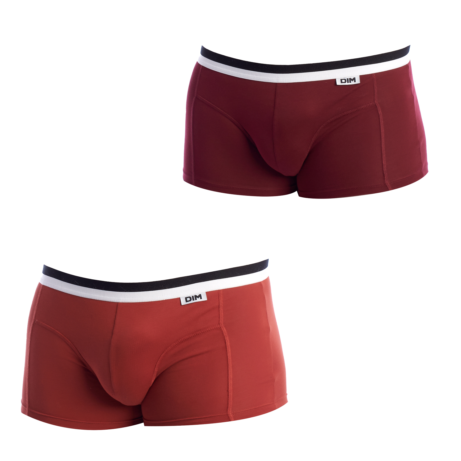 Pack-2 Boxershorts DIM Basic Atmungsaktives Gewebe D05H2 für Herren Image