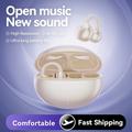 Clip auricolare con custodia di ricarica wireless, telefono vivavoce, guida Bluetooth 5.3, design ergonomico sportivo stereo per l'allenamento