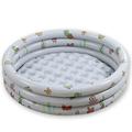 Piscina gonfiabile rotonda da giardino per bambini, piscina gonfiabile portatile per bambini/bambini, piccola piscina con pompa, piscina per bambini da interno Centro giochi d'acqua per bambini