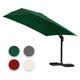 Ombrellone offset da giardino, Ombrellone a ombrello - Alu - girevole a 360° - 3 x 3 m - Verde
