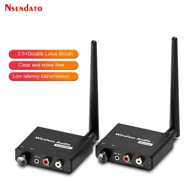 2.4G Digital Wireless Wifi Music Adapter 50M Wireless Audio Transmitter and Receiver Kit with 3.5mm