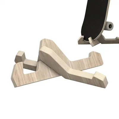Wooden skateboard stand skateboard display rack Quick and easy assembly save space for Storing