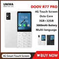 Telefono cellulare con tastiera touch screen DOOV R77 Pro 4G con fotocamera da 5 MP 2,8 pollici 3 GB + 32 GB 3000 mAh Smartphone Whatsapp Tastiera ebraica