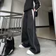 Pantaloni da jogging casual da donna Moda Streetwear Pantaloni sportivi oversize a gamba larga Pantaloni sportivi Hip Hop Y2k Pantaloni larghi a vita alta