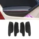 4 pz Per VW Golf 6 VI 2010 2011 2012 2013 Solo 4 Porte Auto Porta Interna Pannello Bracciolo In Pelle Microfibra Copertura Trim Accessori