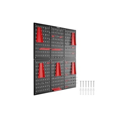 TecTake GmbH Werkzeuglochwand Jonah mit Haken und Halterungen - 6-teilig Image