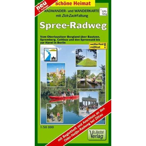 Radwander- und Wanderkarte Spree-Radweg