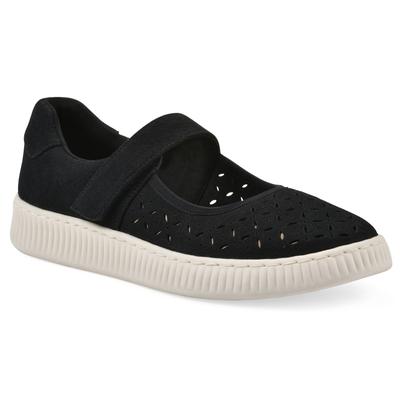 Women's Doubles Mary Jane by White Mountain in Black Sueded Smooth (Size 10 M)