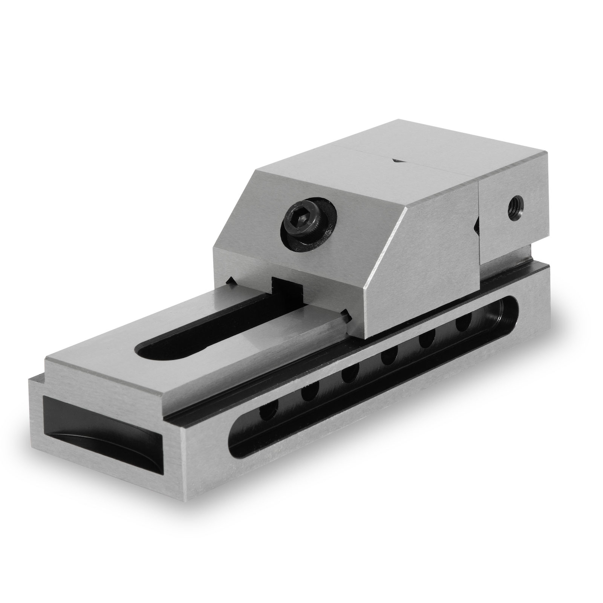 EBERTH Niederzugschraubstock 50 mm, Spannweite 65 mm, aus robustem Stahl, präziser Profi-Schraubstock für Werkstatt und Feinarbeiten Image
