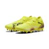 Fußballschuh PUMA "FUTURE 8 MATCH MxSG Fußballschuhe Erwachsene", Gr. 45, gelb alert schwarz sun struck pink, Obermaterial: Synthetik, Textil; Futter: Synthetik, Textil; Innensohle: Textil; Laufsohle: Synthetik, Schuhe
