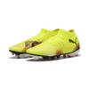Fußballschuh PUMA "FUTURE 8 PRO FG/AG Fußballschuhe Erwachsene", Gr. 48, gelb alert schwarz sun struck pink, Obermaterial: Synthetik, Textil; Futter: Synthetik, Textil; Innensohle: Textil; Laufsohle: Synthetik, Schuhe