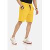 Stoffhose CIPO & BAXX "Shorts", Herren, Gr. L, US-Größen, gelb, 80% Baumwolle;15% Polyester;5% Elasthan, unifarben, regular fit knieumspielend, Hosen, elastischer Bund mit Kordelzug