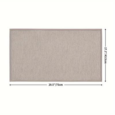 TEMU 1pc Kitchen Mat And Mat Non Slip Washable, Woven Kitchen Mat For Floor, Kitchen Runner Mat Kitchen Mat For Kitchen, , Laundry Room, Hallway, Christmas Decoration Christmas Gift Image