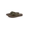 Zehentrenner TOMMY HILFIGER "MOLDED HILFIGER WEB BEACH SANDAL", Herren, Gr. 43, grün (khaki), Textil, Flechtoptik, sportlich, Schuhe, Sommerschuh, Flats, Strandschuh mit seitlichem Logoschriftzug