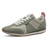 Sneaker TAMARIS, Damen, Gr. 41, grün (mintgrün, kombiniert), Leder, Textil, Lederimitat, sportlich, Schuhe, Freizeitschuh, Halbschuh, Schnürschuh mit Logoaufnäher