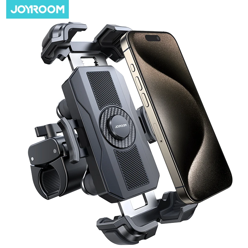 Joyroom Motorrad-Telefonhalterung, Anti-Vibrations-Telefonhalterung für Motorrad-Lenker, Fahrrad-Telefonhalterung für iPhone für 4,7–7 Zoll Telefon Image