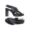 felmini Damen Sandale, Gr. 36, schwarz, Leder
