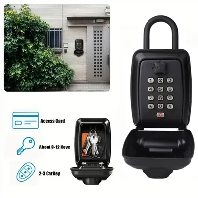 Neue Key Lock Box Wand Passwort Sicherheit Schlüssel Safe Geheime Lagerung Box Keyless Home Office Wetterfeste Safe Schlüssel Keeper