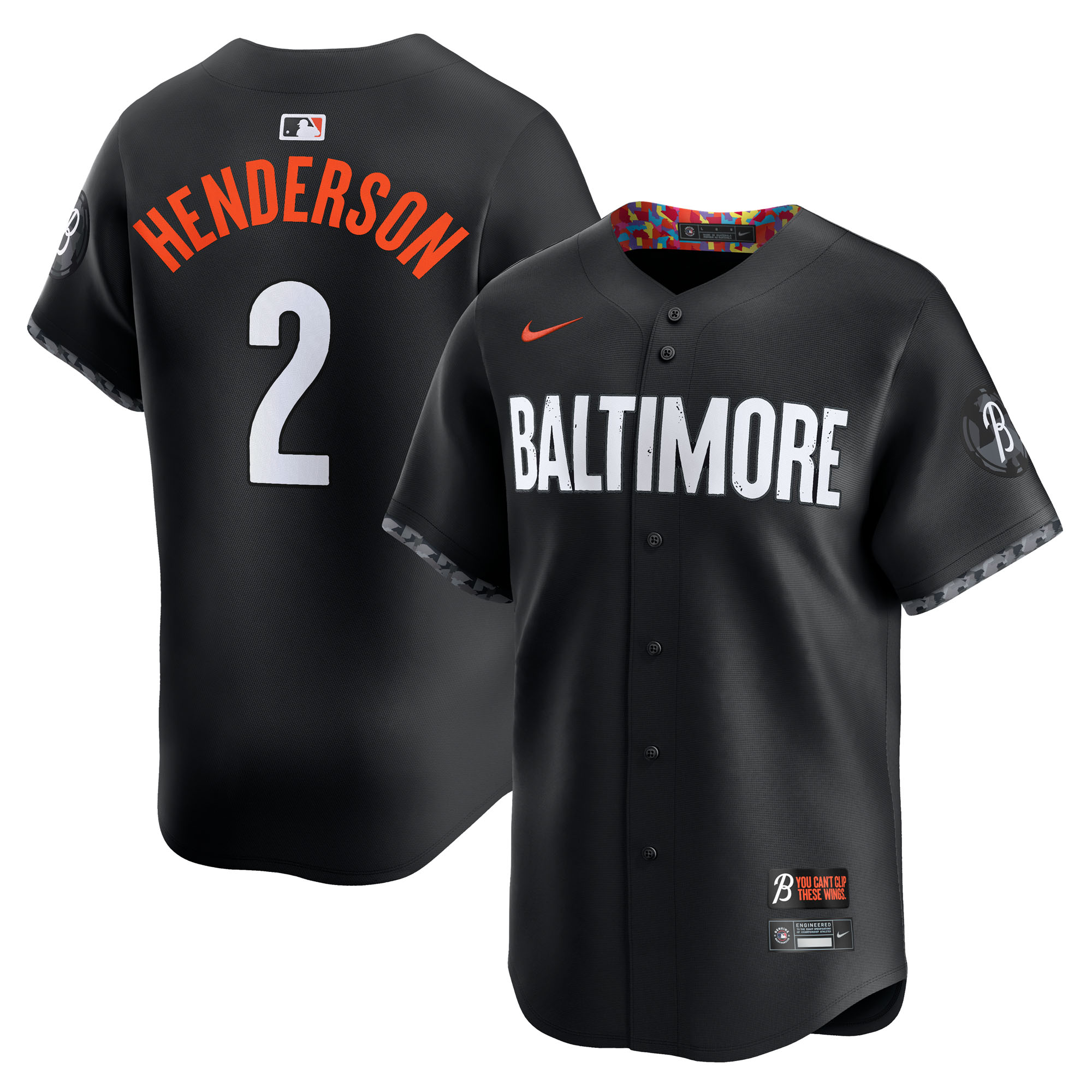 Baltimore Orioles Nike City Connect Limited Trikot – Schwarz – Gunnar Henderson – Herren Image