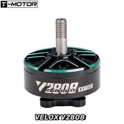 T-Motor VELOX V2808 1300KV 1500KV 1950KV Motor W/4mm Shaft for RC FPV 4-5inch Cinewhoop 7-8inch Long