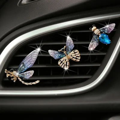 Butterfly Bee Dragonfly Car Air Freshener Car Air Vent Aromatherapy Diffuser Clip Car Air Outlet