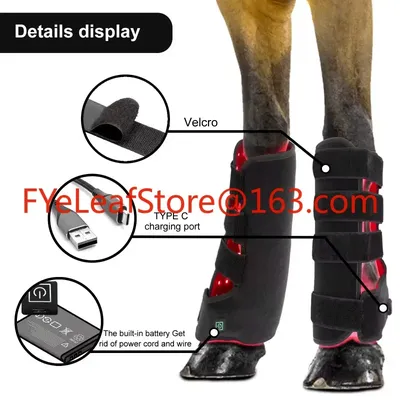 Chargeable Therapy Horse Leg Poll Neck Boots Back Red Light Treatment Device Manufacturer Supplier