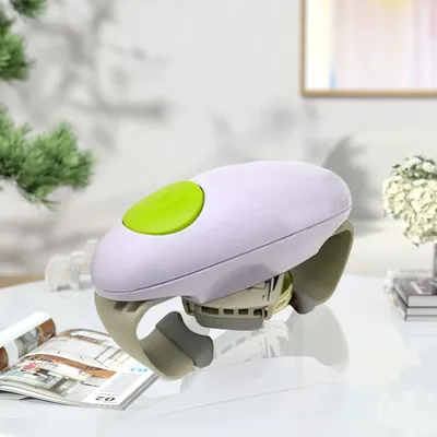 One Touch Automatic Electric Jar Lid Opener Handheld Jar Can Tin Opener Automatic Electric Can