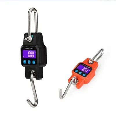 Micro Crane Scale 300kg/50g Heavy Duty Rechargeable Hanging Hook Scales Digital Bluetooth USB