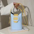 Borse a tracolla piccole alla moda Borsa a tracolla piccola in pelle PU da donna per ragazze Borsa a secchiello per borsa per telefono da donna Bolsas rosa