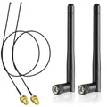 Antenna Wifi da 2,4 GHz 5G 5,8 GHz Cavo coassiale SMA maschio a I-P-E-X-1 per scheda di rete wireless M.2 NGFF Intel Adattatore WiFi LaptopI