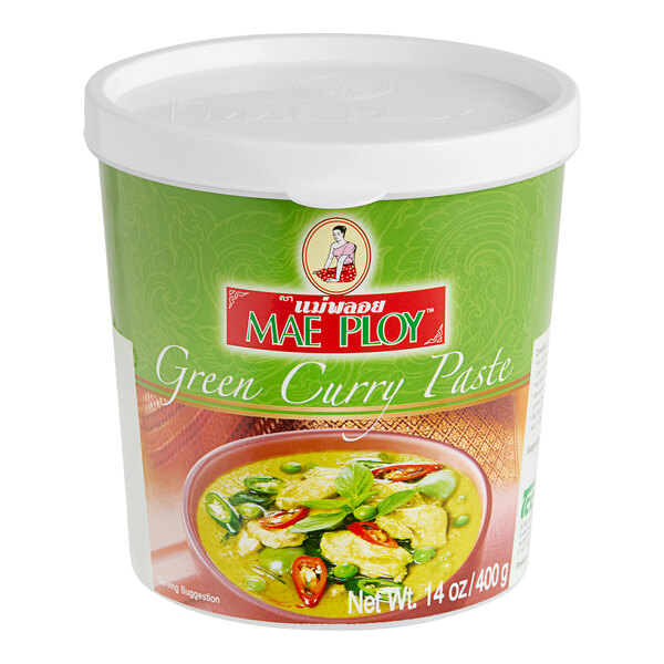 Mae Ploy Green Curry Paste 14 oz. - 24/Case
