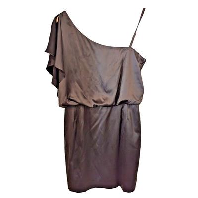 Jessica Simpson Dresses | Jessica Simpson Womens Coffee Brown One Shoulder Dress Sz 14 Nwt Modern Motb | Color: Brown | Size: 14