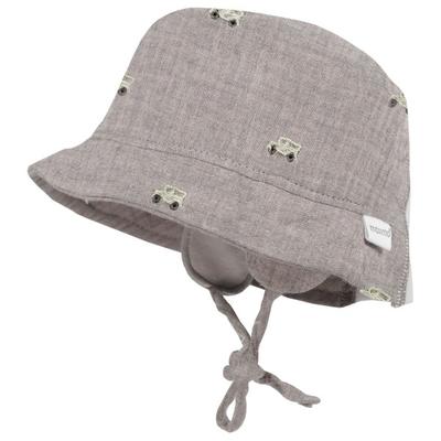 maximo - Baby's Hütchen Musselin Band Ohrenkl Futter - Hut Gr 39 cm grau Image