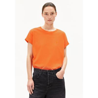 IDAARA T-SHIRT - Frauen Loose Fit T-Shirt - orange (Größe: M) Image