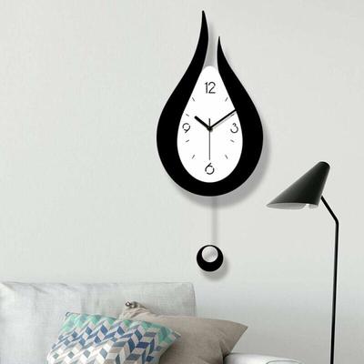 Xintang Stille Wanduhr Wassertropfen Pendeluhr Modernes Design Nordischer Stil Wohnzimmer Wanduhr Image