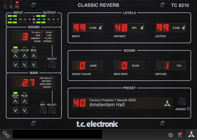 tc electronic TC 8210 Classic Mixing Reverb