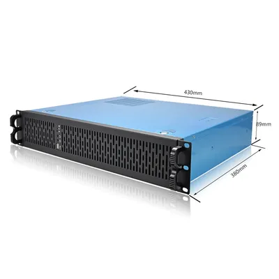 2 HE Rack-PC-Netzteil 380 Deep Compact Security Surveillance Videospeicher MATX Industrielles Image