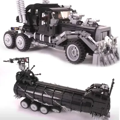 Neu Auf Lager 3300PCS Mad Film Serie Geändert Die War Rig Max War Rig Lkw Spielzeug Serie Modell Baustein ziegel Kind Geschenke Image