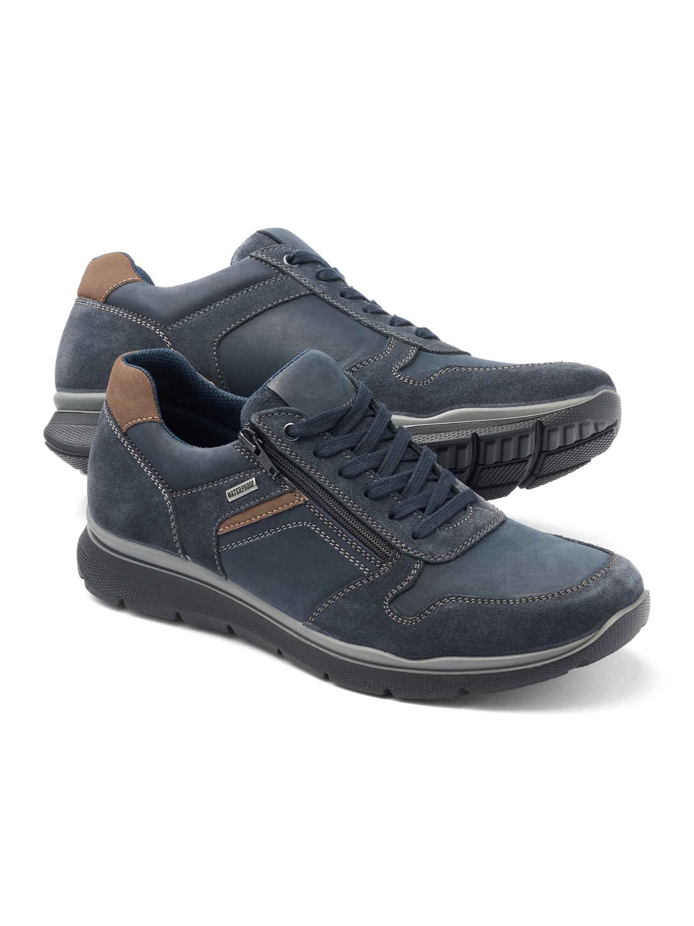 Walbusch Herren Aquastop Sneaker-Schuh Blau