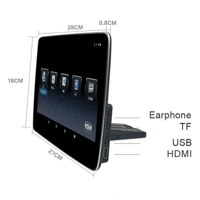 2025 neuesten ui style tv rücksitz bildschirm für mercedes benz glc x253 wifi auto kopfstützen monitor android hdmi bluetooth spiegel link