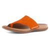 Dianette GABOR, Damen, Gr. 43, orange, Ziegenveloursleder, unifarben, casual, Schuhe, Keilabsatz, Sommerschuh, Bequemschuh mit Zehenring