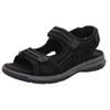 Outdoorsandale ROHDE "PALERMO", Herren, Gr. 43, schwarz, Nubukleder, sportlich, Schuhe, Outdoorsandale, Sommerschuh, Urlaubschuh, Klettschuh mit Softfußbett