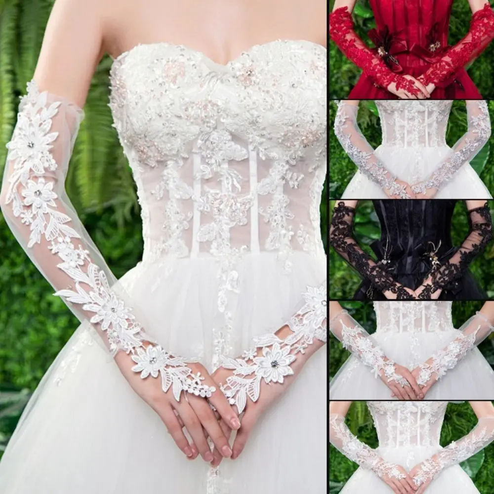 Frauen Mädchen Abend party formelle Handschuhe Braut handschuhe einfarbige Satin handschuhe für Veranstaltungen Aktivitäten Hochzeit Zubehör Image
